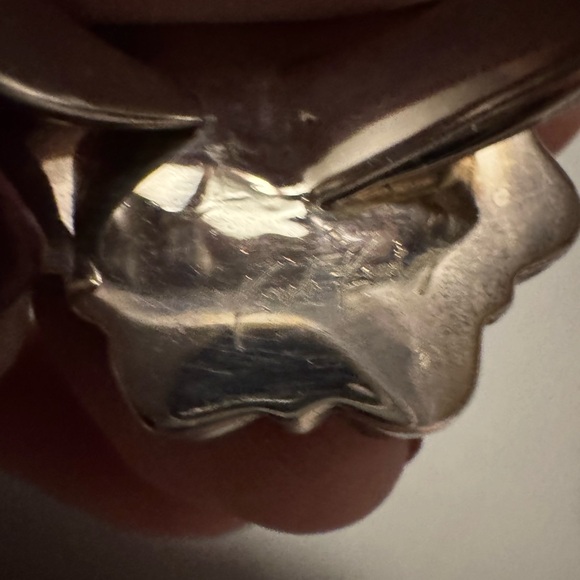 New sterling and iridescent stones adjustable ring - Picture 8 of 8